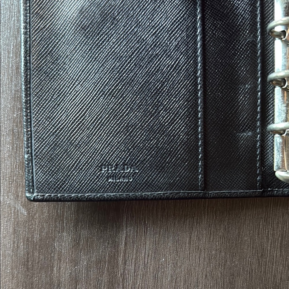 Authentic Prada Black Leather Agenda - Picture 8 of 9